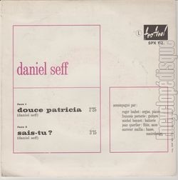 [Pochette de Douce Patricia (Daniel SEFF) - verso]