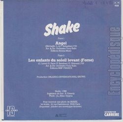 [Pochette de Angel (SHAKE) - verso]