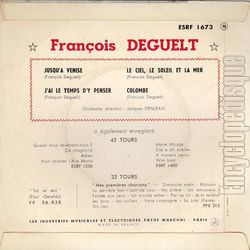 [Pochette de Jusqu’ Venise (Franois DEGUELT) - verso]