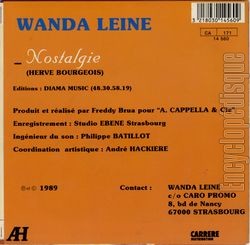 [Pochette de Nostalgie (Wanda LEINE) - verso]