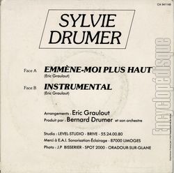 [Pochette de Emmne-moi plus haut (Sylvie DRUMER) - verso]