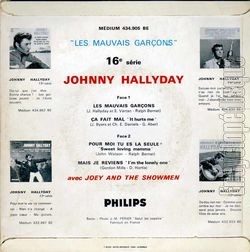 [Pochette de Les mauvais garons (Johnny HALLYDAY) - verso]