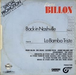 [Pochette de Back in Nashville (Pierre BILLON) - verso]