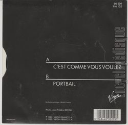 [Pochette de C’est comme vous voulez (Alain SOUCHON) - verso]