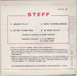 [Pochette de Jolies filles (STEFF (SULK)) - verso]