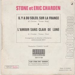 [Pochette de Il y a du soleil sur la France (STONE ET CHARDEN) - verso]