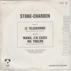 [Pochette de Le tlgramme (STONE ET CHARDEN) - verso]