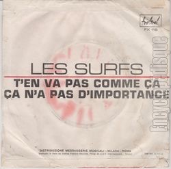 [Pochette de T’en va pas comme a (Les SURFS) - verso]