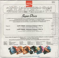 [Pochette de Coca-Cola - Unlimited citations (tirage spcial promo ) (PUBLICIT) - verso]