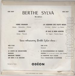 [Pochette de Viens maman (Berthe SYLVA) - verso]