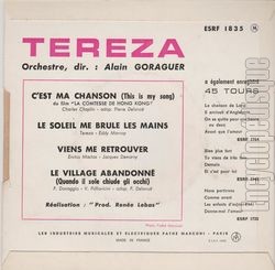 [Pochette de C’est ma chanson (TRZA) - verso]