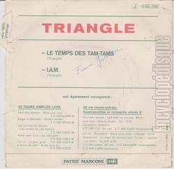 [Pochette de Le temps de tams tams (TRIANGLE) - verso]