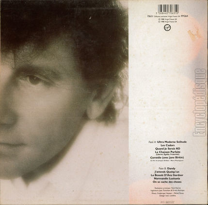 [Pochette de Ultra moderne solitude (Alain SOUCHON) - verso]