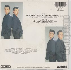 [Pochette de Buona sera Signorina (Les VAGABONDS) - verso]