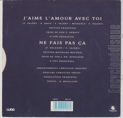 [Pochette de J’aime l’amour avec toi (Franois VALRY) - verso]