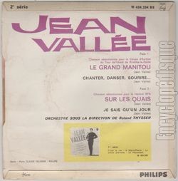 [Pochette de Le grand manitou (Jean VALLE) - verso]