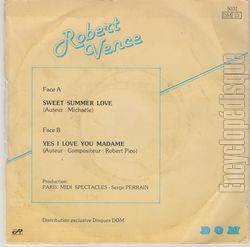 [Pochette de Sweet summer love (Robert VANCE) - verso]