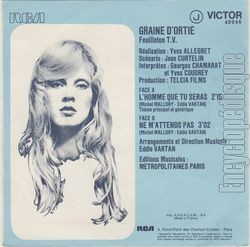 [Pochette de Graine d’ortie (T.V. (Tlvision)) - verso]