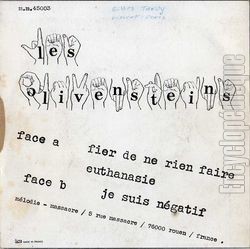 [Pochette de Fiers de ne rien faire (OLIVENSTEINS, (Les]) - verso]