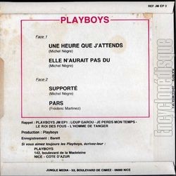 [Pochette de Une heure que j’attends (PLAYBOYS) - verso]