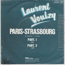 [Pochette de Paris-Strasbourg (Laurent VOULZY) - verso]