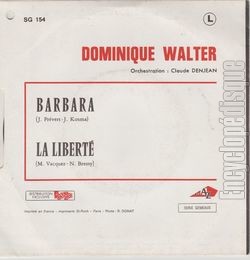 [Pochette de Barbara (Dominique WALTER) - verso]