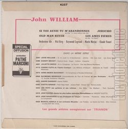 [Pochette de Si toi aussi tu m’abandonnes (John WILLIAM) - verso]