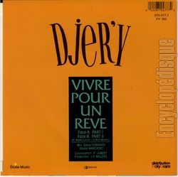 [Pochette de Vivre pour un rve (DJER’Y) - verso]