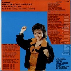 [Pochette de Tentation (Olga CAPDEVILA) - verso]