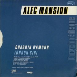 [Pochette de Chagrin d’amour (Alec MANSION) - verso]