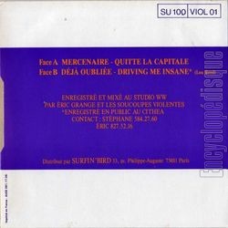 [Pochette de Mercenaire (Les SOUCOUPES VIOLENTES) - verso]