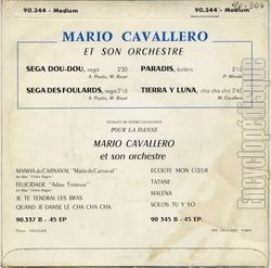 [Pochette de Sega dou-dou (Mario CAVALLERO) - verso]