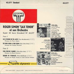 [Pochette de Les citrons de Tel-Aviv (Roger SIMON) - verso]