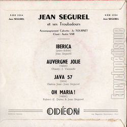 [Pochette de Iberica (Jean SGUREL) - verso]