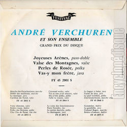 [Pochette de N 1 - Joyeuses arnes (Andr VERCHUREN) - verso]