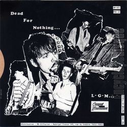 [Pochette de The NOODLES -  Dead for nothing  (Les ANGLOPHILES) - verso]