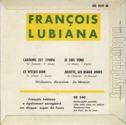 [Pochette de Caroline est sympa (Franois LUBIANA) - verso]