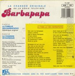 [Pochette de Barbapapa (T.V. (Tlvision)) - verso]