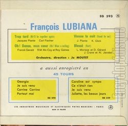 [Pochette de Vienne la nuit (Franois LUBIANA) - verso]