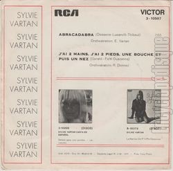 [Pochette de Abracadabra (Sylvie VARTAN et Johnny HALLYDAY) - verso]