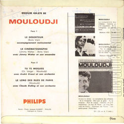 [Pochette de Le dserteur (MOULOUDJI) - verso]