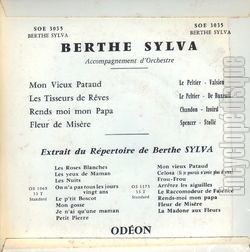 [Pochette de Mon vieux pataud (Berthe SYLVA) - verso]