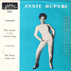 [Pochette de Mon homme a les cheveux longs / Des nanas comme moi (Annie DUPARC)]