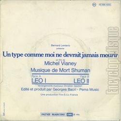 [Pochette de Un type comme moi ne devrait jamais mourir (B.O.F.  Films ) - verso]