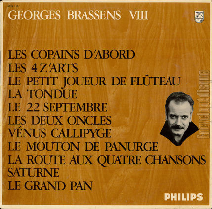 [Pochette de Les copains d’abord, Les 4 z’arts, La tondue… - VIII (Georges BRASSENS)]