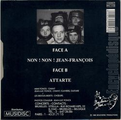 [Pochette de Non ! Non ! Jean-Franois (STTELLLA) - verso]