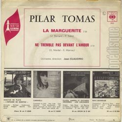 [Pochette de La marguerite (Pilar TOMAS) - verso]