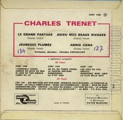 [Pochette de Le grand partage (Charles TRENET) - verso]