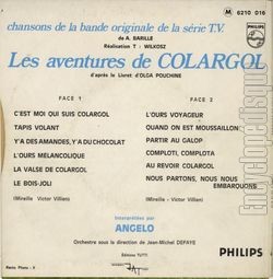 [Pochette de Les aventures de Colargol (T.V. (Tlvision)) - verso]