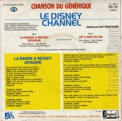 [Pochette de Le Disney channel (T.V. (Tlvision)) - verso]